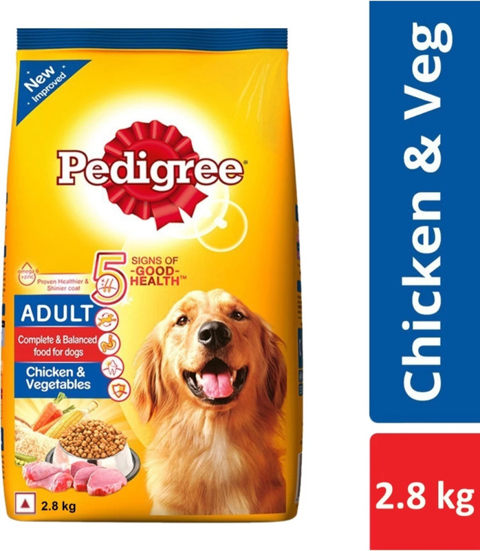 PEDIGREE Adult Chicken & Vegetable 2.8 kg Dry Adult, Senior, Young Dog Food