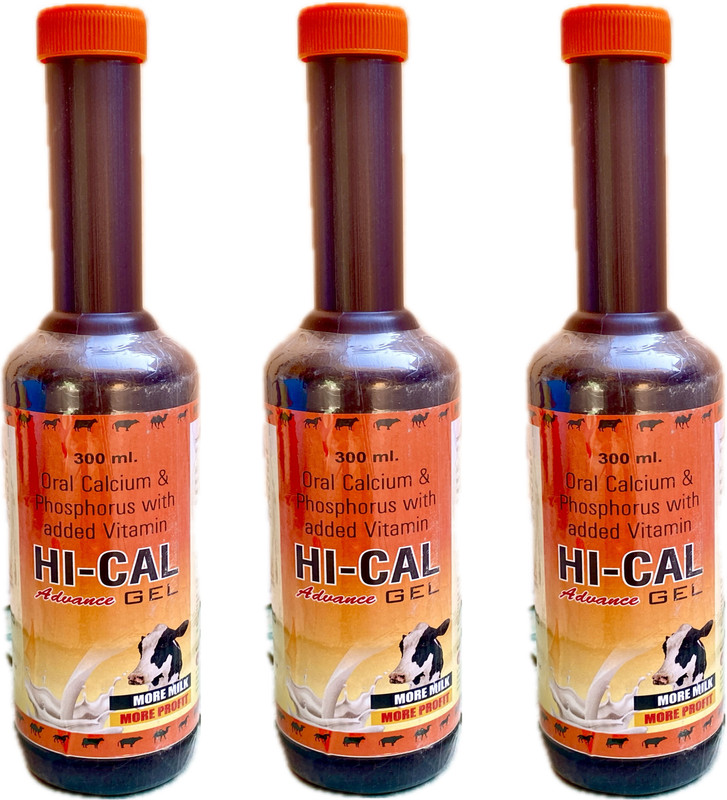 Aura Pet Calcium Gel for Animals Pack of 3 Pet Health Supplements(900 ml)