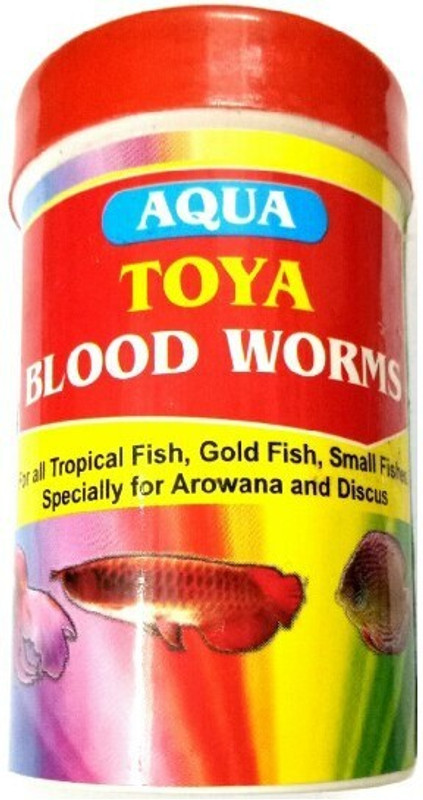 Toya 10 GM BLOOD WORMS Mealworm 0.01 kg Dry New Born, Young, Adult Fish Food
