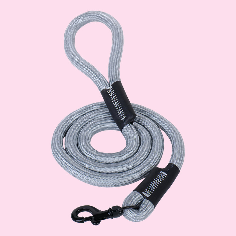 Furry Castle Nylon rope leash for dogs and cats| water proof| for pet of all sizes |Medium 152.4 cm Dog & Cat Cord Leash(White)