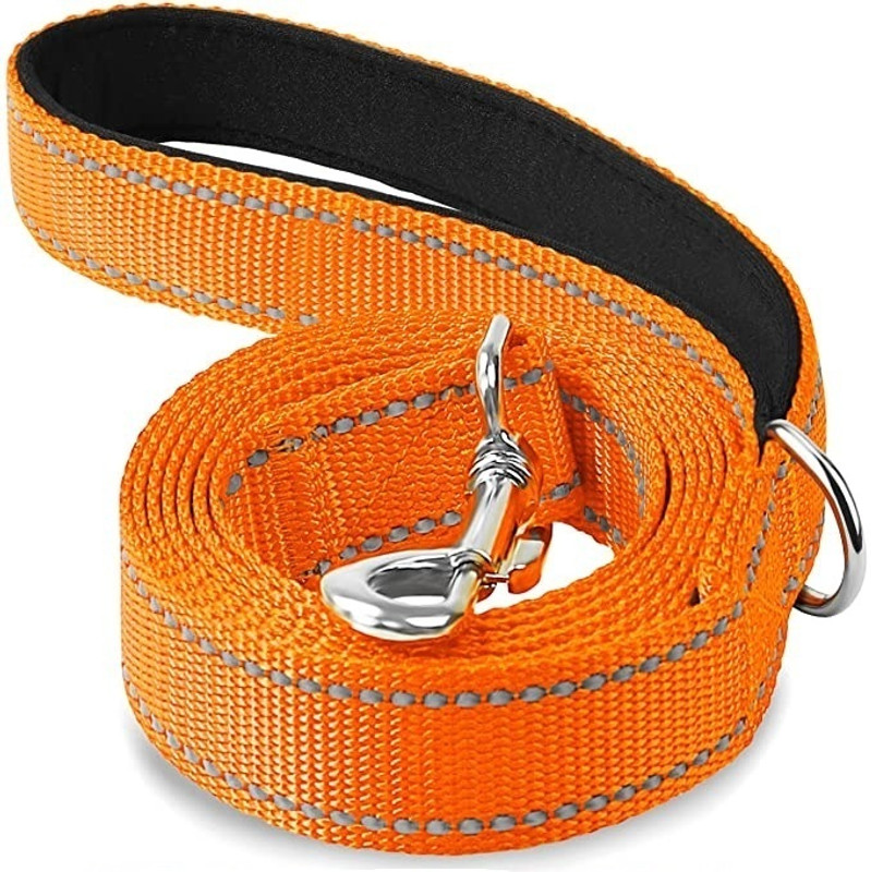 KIDWILL KIDWILL Double-Sided Reflective Dog Leash for Puppy, Small, Medium & Large Dogs 120 cm Dog Cord Leash(Orange)