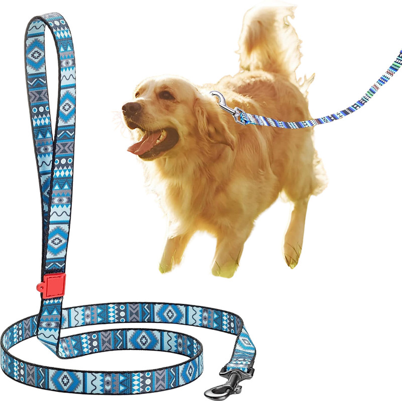 HICOBER Strong and Durable Nylon Leashes for Running, Walking and Training 3.5 cm Dog & Cat Cord Leash(Multicolor)