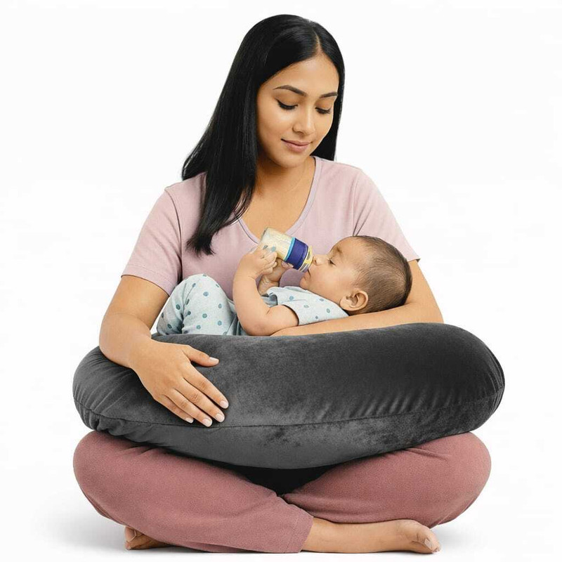GOLDENHUB Baby Nursing Feeding Pillow | Removable cover| Support Breastfeeding & New Moms Breastfeeding Pillow