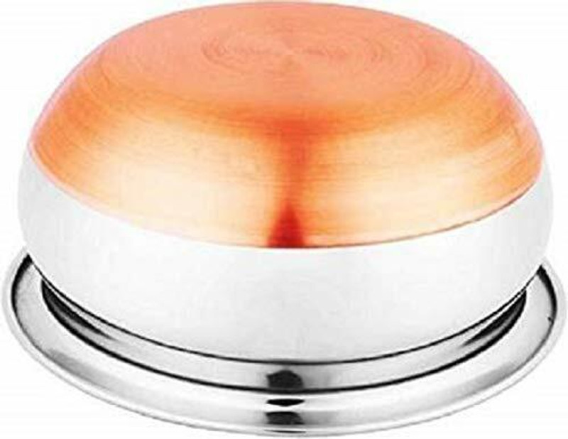 Moda ji 5 Copper Bottom Stainless Steel Handi set Handi 0.5 L, 0.75 L, 1 L, 1.5 L, 2 L(Stainless Steel, Non-stick, Induction Bottom)