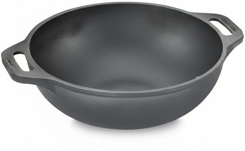 THE CHEF STORY Throwback Cast Iron Kadhai 26 cm diameter 3.2 L capacity(Cast Iron, Induction Bottom)