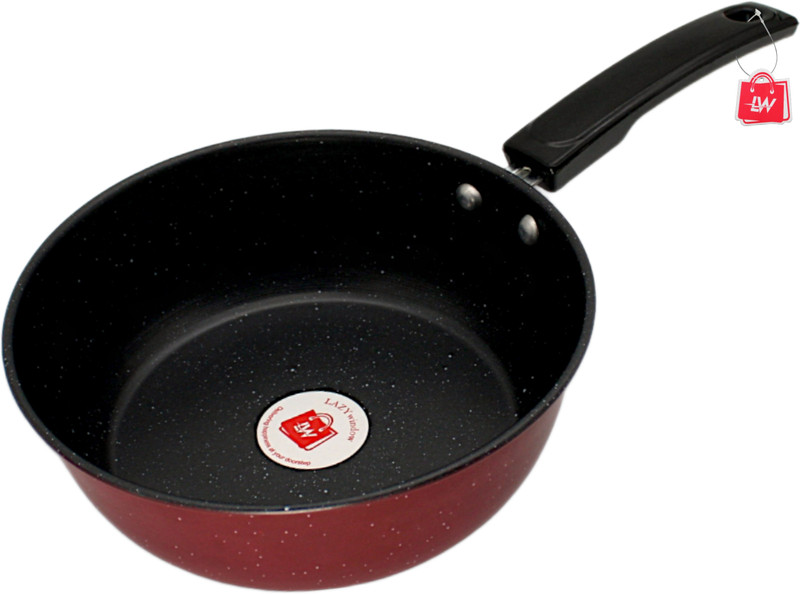 LAZYwindow Superior Nonstick Sacue Pan - Pack of 1 Sauce Pan 20 cm diameter 1.25 L capacity(Hard Anodised, Induction Bottom)
