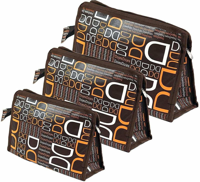 LAXMI Cosmetic pouch Travel Bag Toiletry Bag men/women/kids Set of 3-dd brown Pouch