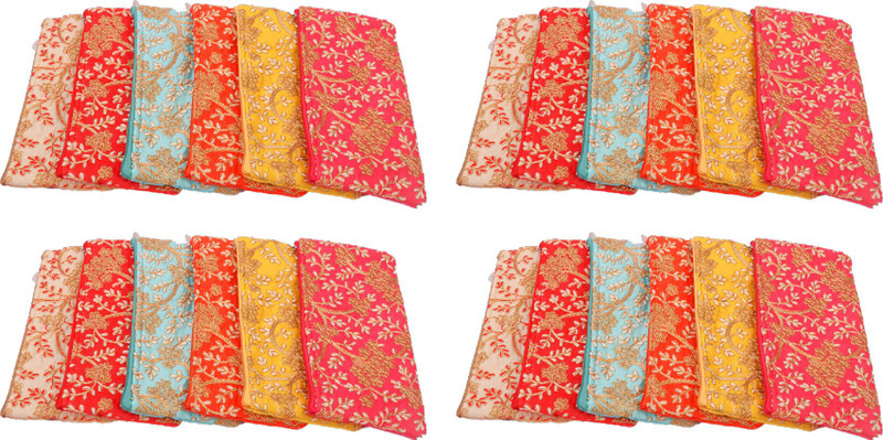 Home Style India Return Gift In Bulk For Women / Embroidered Potli Purse For Ladies (24 Pcs ) Pouch(Pack of 24)