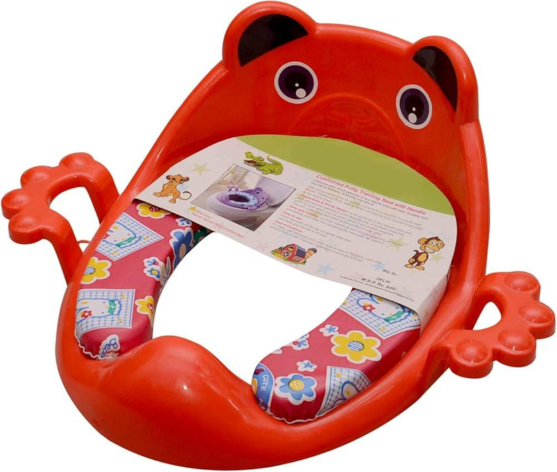 Czech Cushioned Potty Seat with Easy Grip Handles and Comfortable Seat TVF25 Potty Seat(Multicolor)