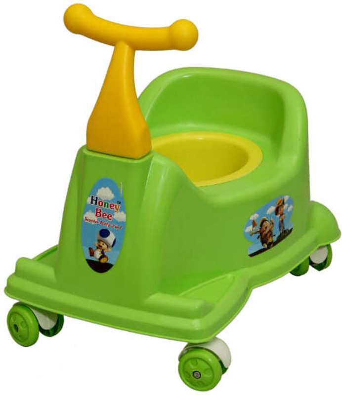 TECHEL Latest Scooter Style Baby Potty Seat with Removable Lid Bowl DSW8 Potty Box(Multicolor)
