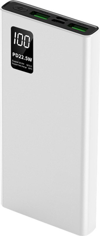 WINgFI 10000 mAh 22.5 W Power Bank(White, Lithium Polymer, Quick Charge 4.0, Power Delivery 3.0 for Mobile)