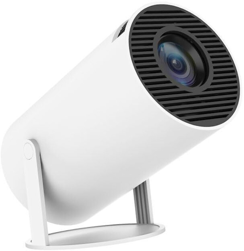 AVOIHS Smart LED 4K Full HD Support Video Portable Cinema Projector Android Compatible (1800 lm / Wireless / Remote Controller) Portable Projector(White)
