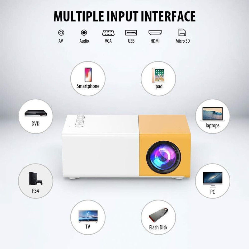Czech Portable 1080P Video Projector BHK30 Projector Screen (Width 115.5 cm x 44.5 cm Height)