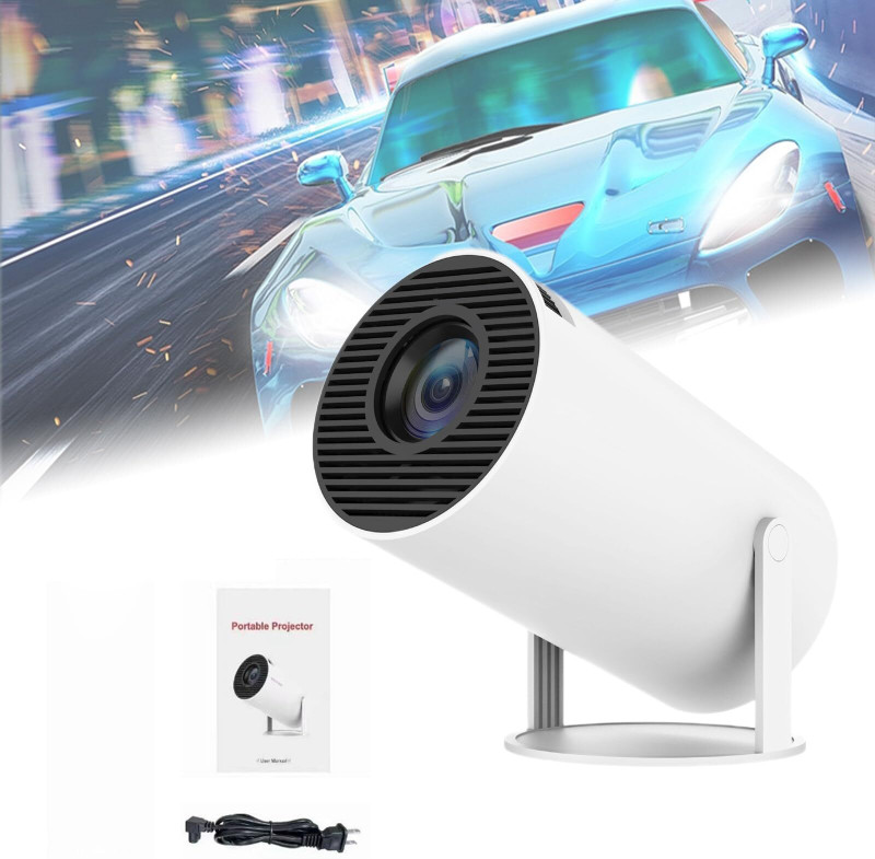 IMMUTABLE Full HD Ultra Bright Home Cinema Smart Android Projector With Screen YUN5 Projector Screen (Width 115.5 cm x 44.5 cm Height)