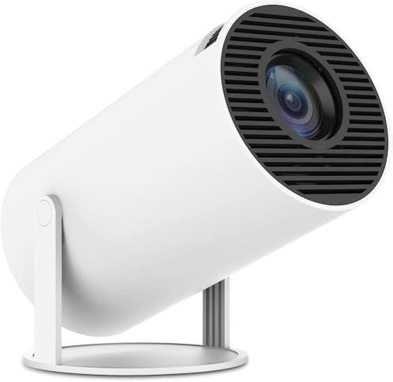 TECHEL Best 4K 1080P Android Projector Support, Portable Projector with 5G LID4 Projector Screen (Width 115.5 cm x 44.5 cm Height)