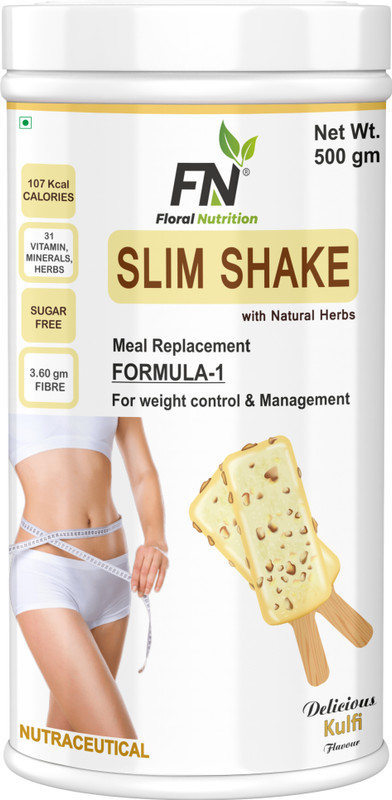 Floral Nutrition Slim Shake Formula 1 with Natural Herbs for weight control&Management-Chocolate(1000 g)