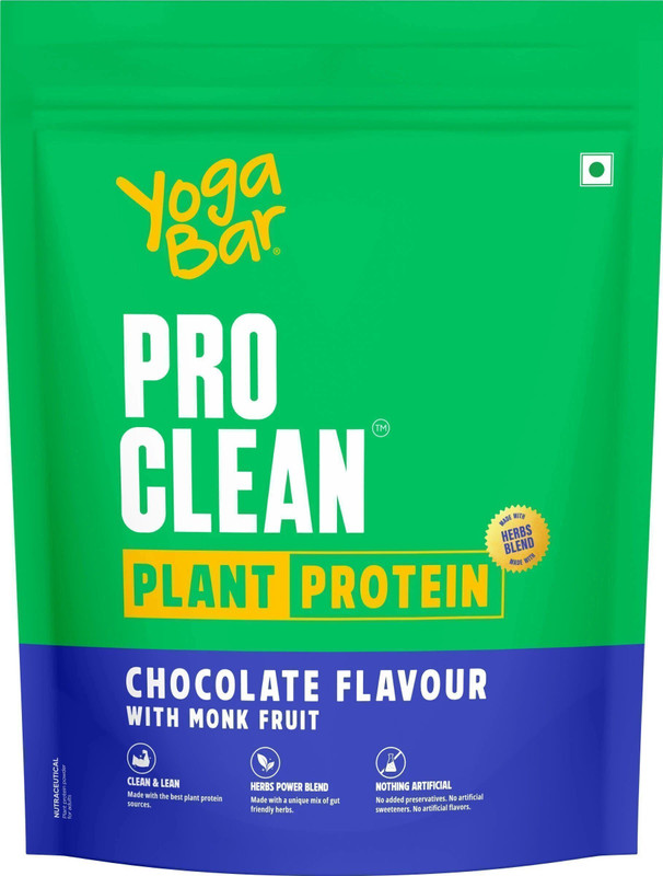 Yogabar Protien powder plant based Chocolate flavour 500g Plant-Based Protein(500 g, Chocolate)