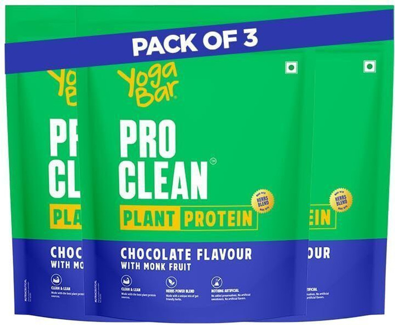 Yogabar Chocolate Plant Protein | 25g Protein per Serve | Clean Ingredients Plant-Based Protein(1.5 kg, Chocolate)