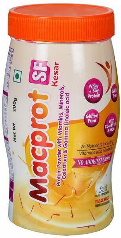 macprot Kesar Powder is a high protein nutritional supplement EAA (Essential Amino Acids)(200 g, Kesar)