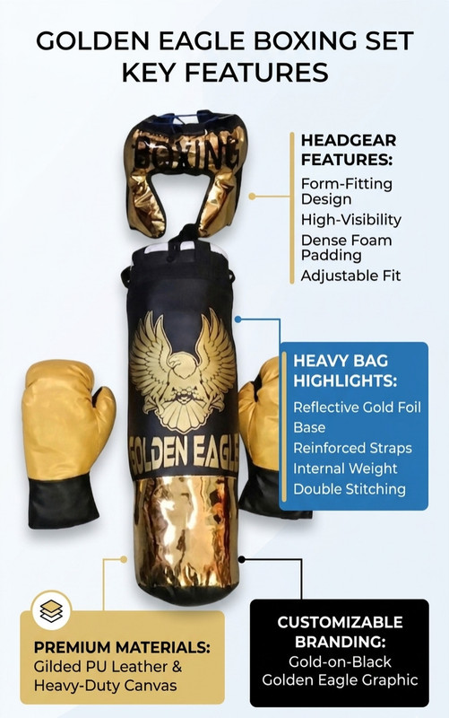 Garg Enterprises HANGING PUNCHING KIT GOLDEN EAGLE Hanging Bag(30 INCH, 30 inch)