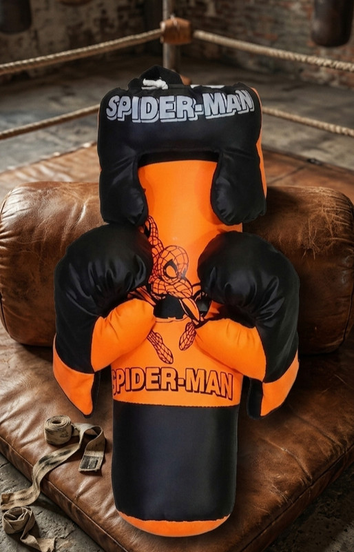 Garg Enterprises HANGING SPIDER MAN PUNCHING KIT SET Hanging Bag(30 INCH, 30 inch)