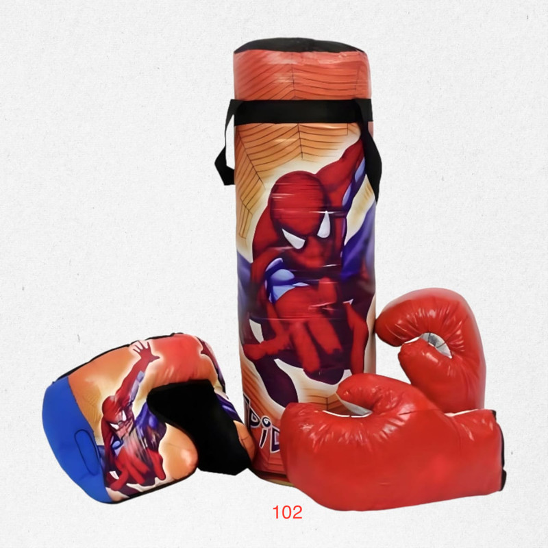 Harsimran Spider-Man Punching Kit: Train like a Superhero with this Dynamic Workout Hanging Bag(Medium, 20 inch)