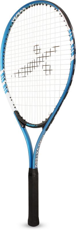 VECTOR X VXT-520 Aluminium Frame+ Full Cover|Oval Shape|Beginners Intermediate level 25" Multicolor Strung Tennis Racquet(Pack of: 1, 190 g)