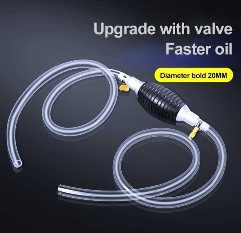 SHIVTRADRE Fuel Transfer Pump Kit Gasoline Hose Hand Portable Car for Petrol Oil Brake Vacuum Pump