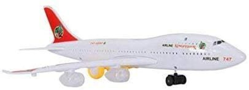 Kmc kidoz Airbus 380 Aeroplane,Battery Operated,& Musical Toy for Kids(Multicolor)