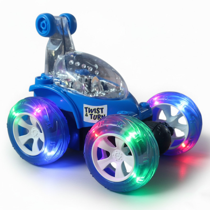twist n turn Remote Control Twist Stunt Car with 360 Degree Action for Kids(Blue)