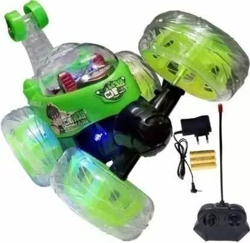 Urban Kiddzone Best Stunt Car 360° Twisting Remote Control for Kids Music ,Lights_30(Multicolor)