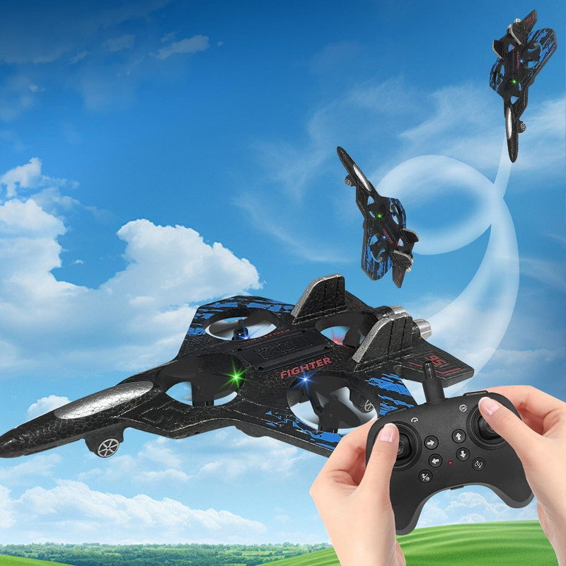 TECHEL Buy Best Remote Control Star Fighter Jet Plane with LED Lights JSW5(Multicolor)