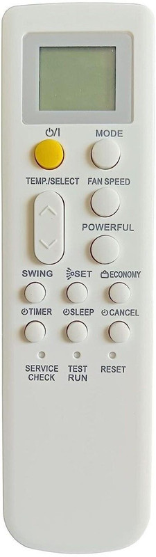 NixGlobal M123 252A 0GENERAL AC Remote Compatible with O GENERAL 1 / 1.5 / 2 TON AC Remote Controller(White)