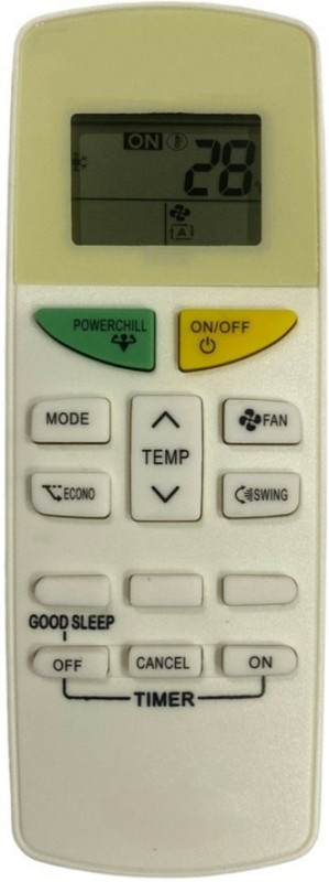 NixGlobal M130 132-K DAI-KIN AC Remote Compatible with DAIKIN 1 / 1.5 /2 TON AC Remote Controller(White)