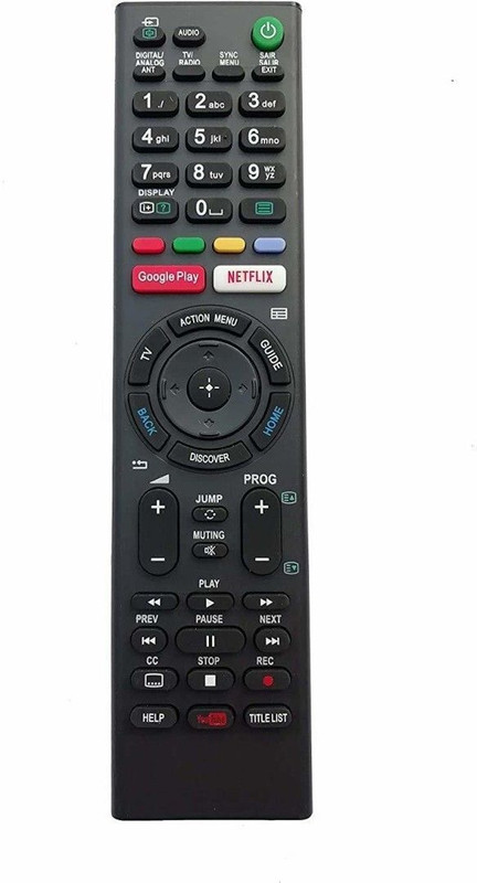 NixGlobal M125 S0-NY RM-L1351 Remote Compatible with SONY BRAVIA 4K QLED ANDROID LED LCD TV Remote Controller(Black)