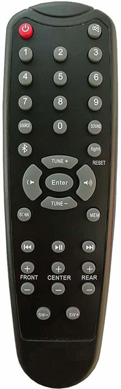 NixGlobal M178 (CLOCK BLOW) F&D BLUETOOTH Remote Compatible with F&D HOME THEATER MULTIMEDIA SYSTEM Remote Controller(Black)