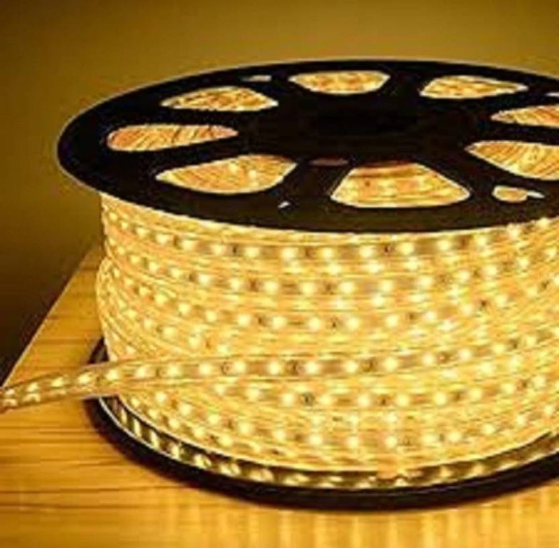 inooBeam 400 LEDs 10 m Yellow Steady Strip Rice Lights  (Pack of 1)