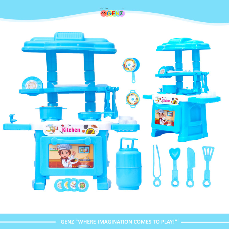Kirat Portable Pretend Play Little Chef Set Kitchen set Cooking Fun for Kids, Junior