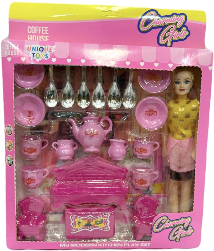 adfield one House Kitchen Play Set with Doll