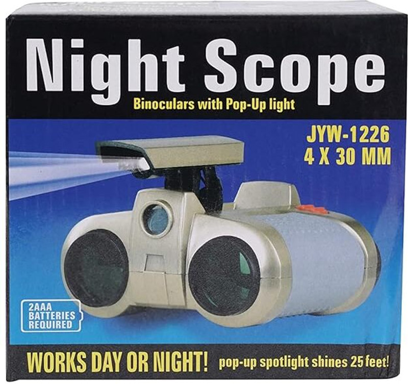 Kmc kidoz Binoculars for Kids and Adults, Spy Gear with Pop-up Light | Multi Coated Lens Binoculars(30 mm , Multicolor)