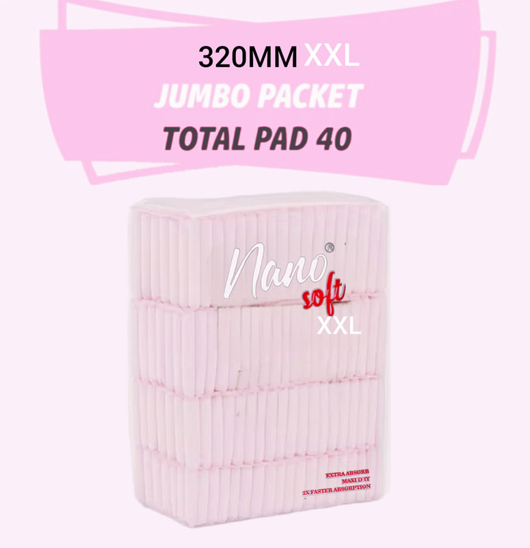 NANO soft Cottony Soft Sanitary Pads for Women | Upto 100% leakage protection Sanitary Pad(Pack of 40)