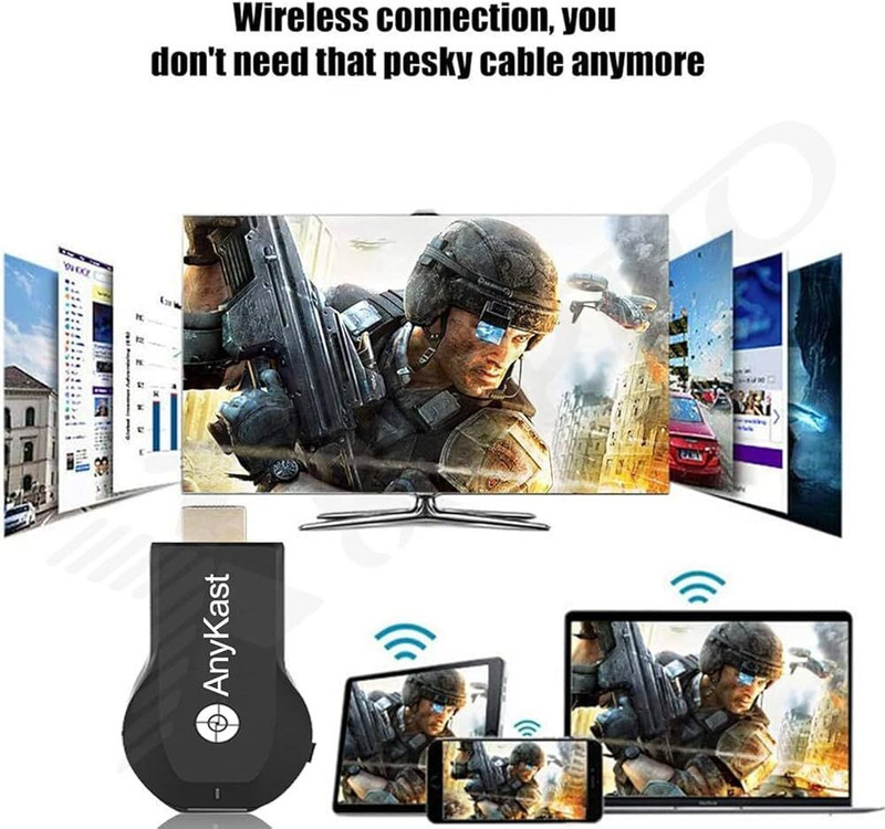 IMMUTABLE smart Display Kast HDMI AnyKast Dongle for LED fdg3 Media Streaming Device(Black)