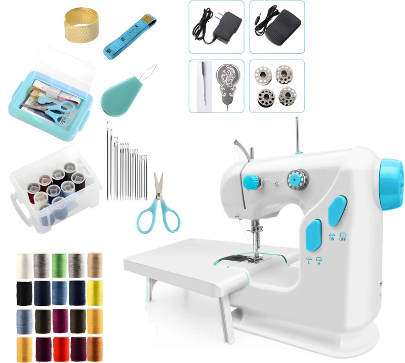 Radhe Mini Electric Sewing Machine with Foot Pedal & 40-Piece Tailoring Accessory Set Electric Sewing Machine( Built-in Stitches 2)