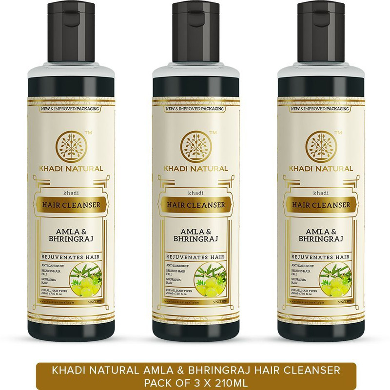 KHADI NATURAL Amla & Bhringraj Hair Cleanser for Healthy Rejuvenated Hair(630 ml)