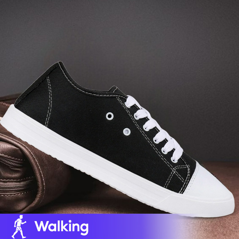 jootiyapa JOOTIYAPA PREMIUM TRENDY CANVAS SHOES FOR MEN Walking Shoes For Men(Black)
