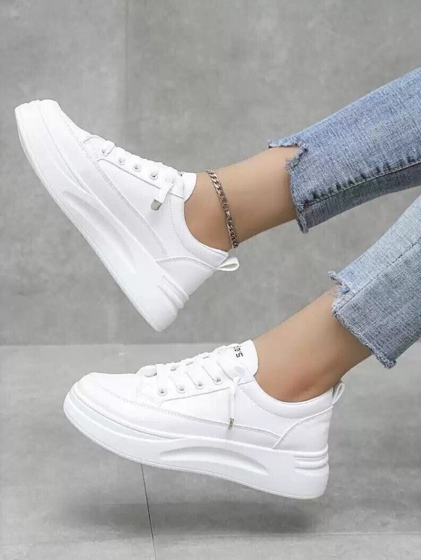 Layasa Layasa New Attractive Lightweight Sneakers For Women(White , 6)