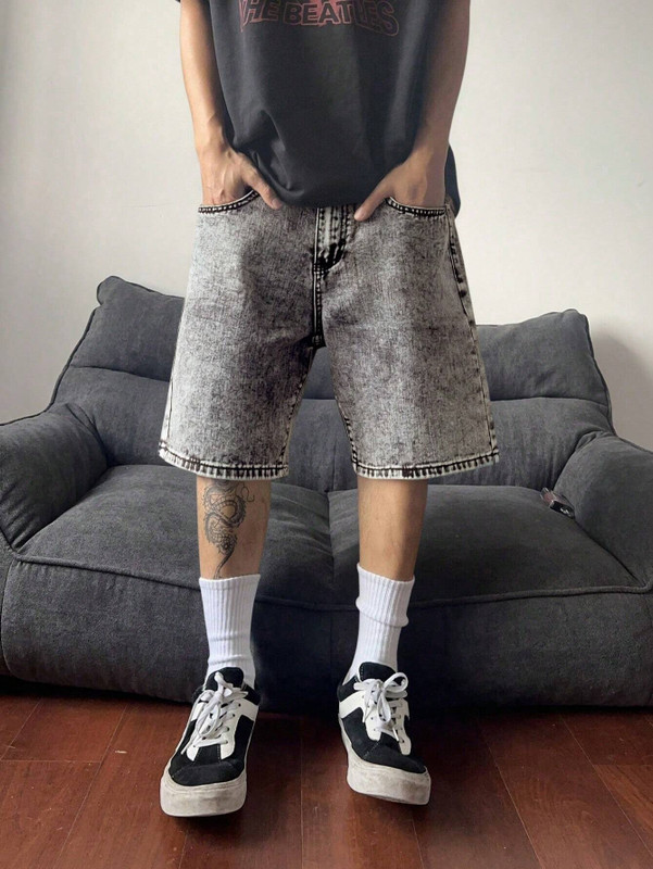 FUDE PRIDE Solid Men Grey Baggy Shorts