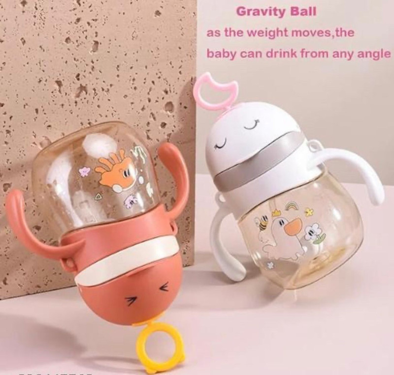 Atharv Nest CHAND SITARA SIPPER CUP FOR BABY FEEDING MILK, WATER, JUICE(Brown, Grey, Yellow)