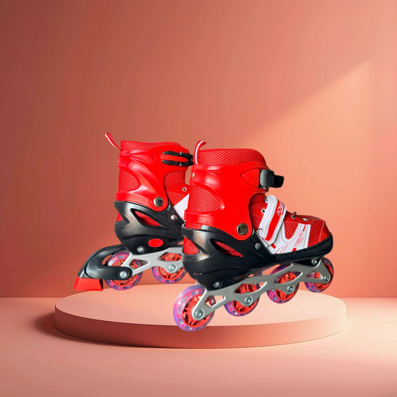 Dorytoys Inline Skates for Kids with Comfort and Durability In-line Kids Size 3C UK - 9C UK(Adjustable, Advanced, Multicolor)