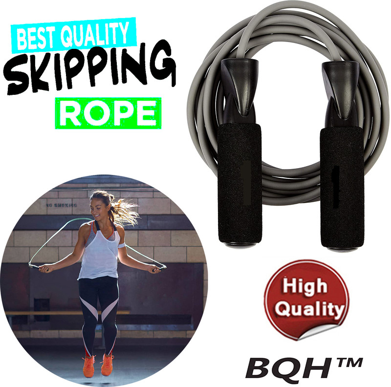 BQH Skipping Rope for Men Gym, Women, Weight Loss, Kids Freestyle Skipping Rope(Multicolor, Length: 290 cm)